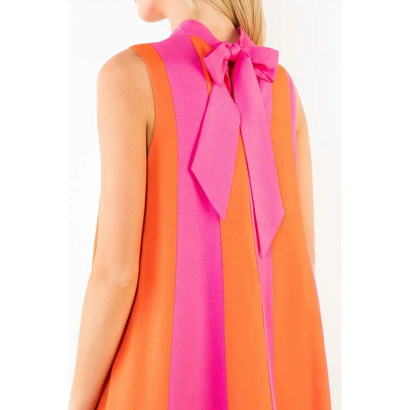 Sleeveless Colorblock Dress
