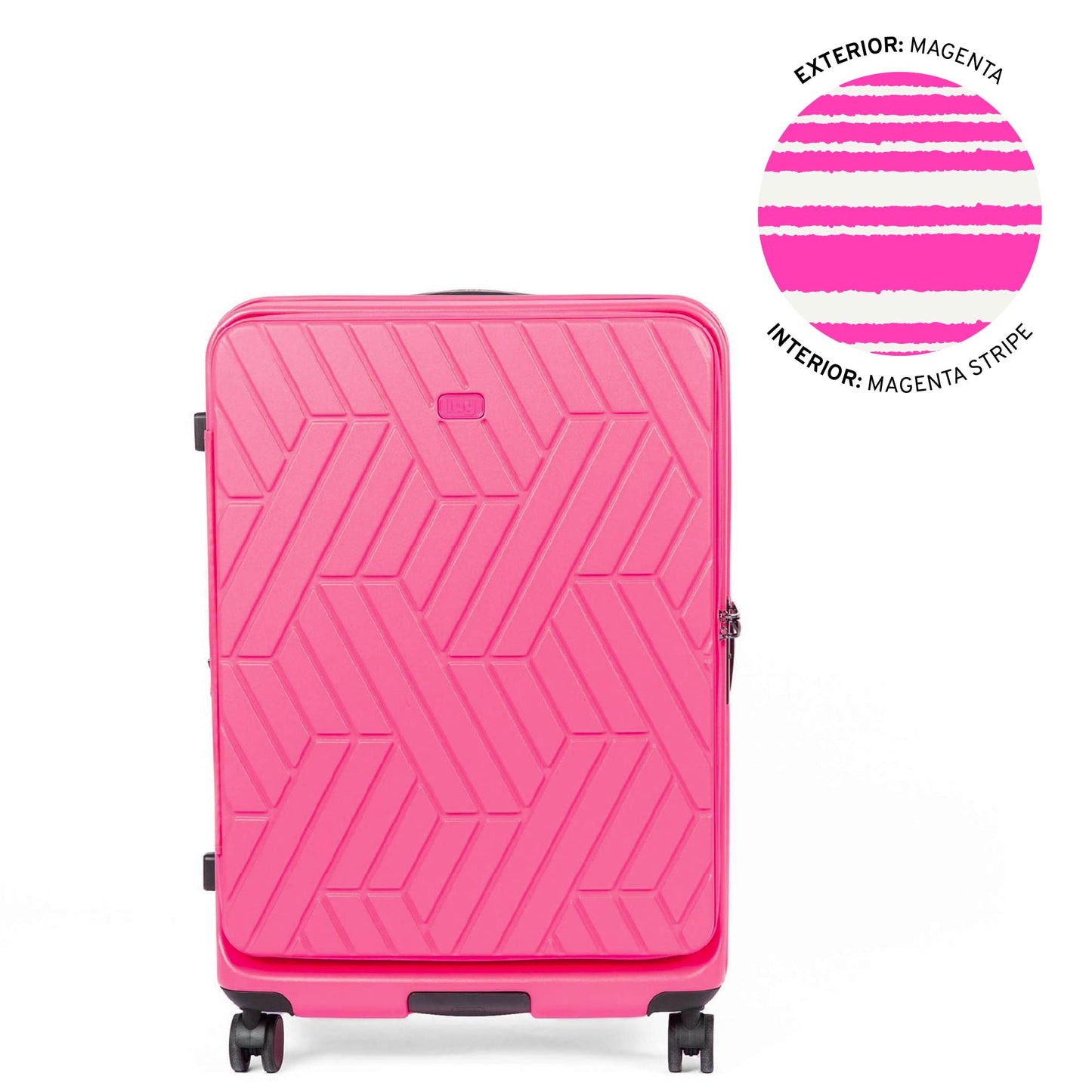 Box Truck Hard Sided Wheelie Checked Bag