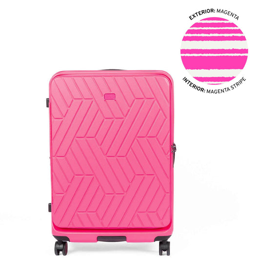 Box Truck Hard Sided Wheelie Checked Bag
