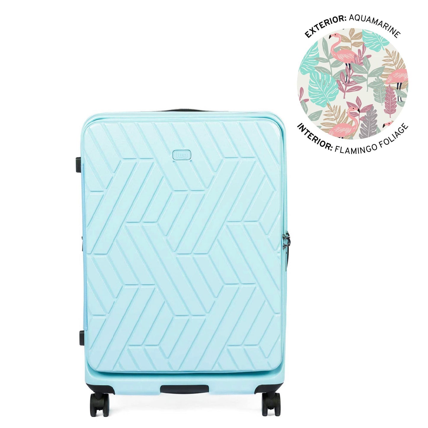 Box Truck Hard Sided Wheelie Checked Bag