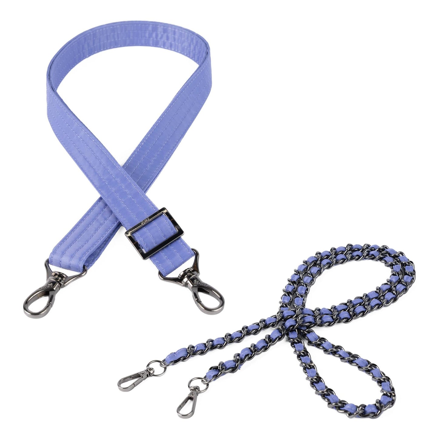 2pc Bag Straps - 1" Classic and Metal Chain Strap