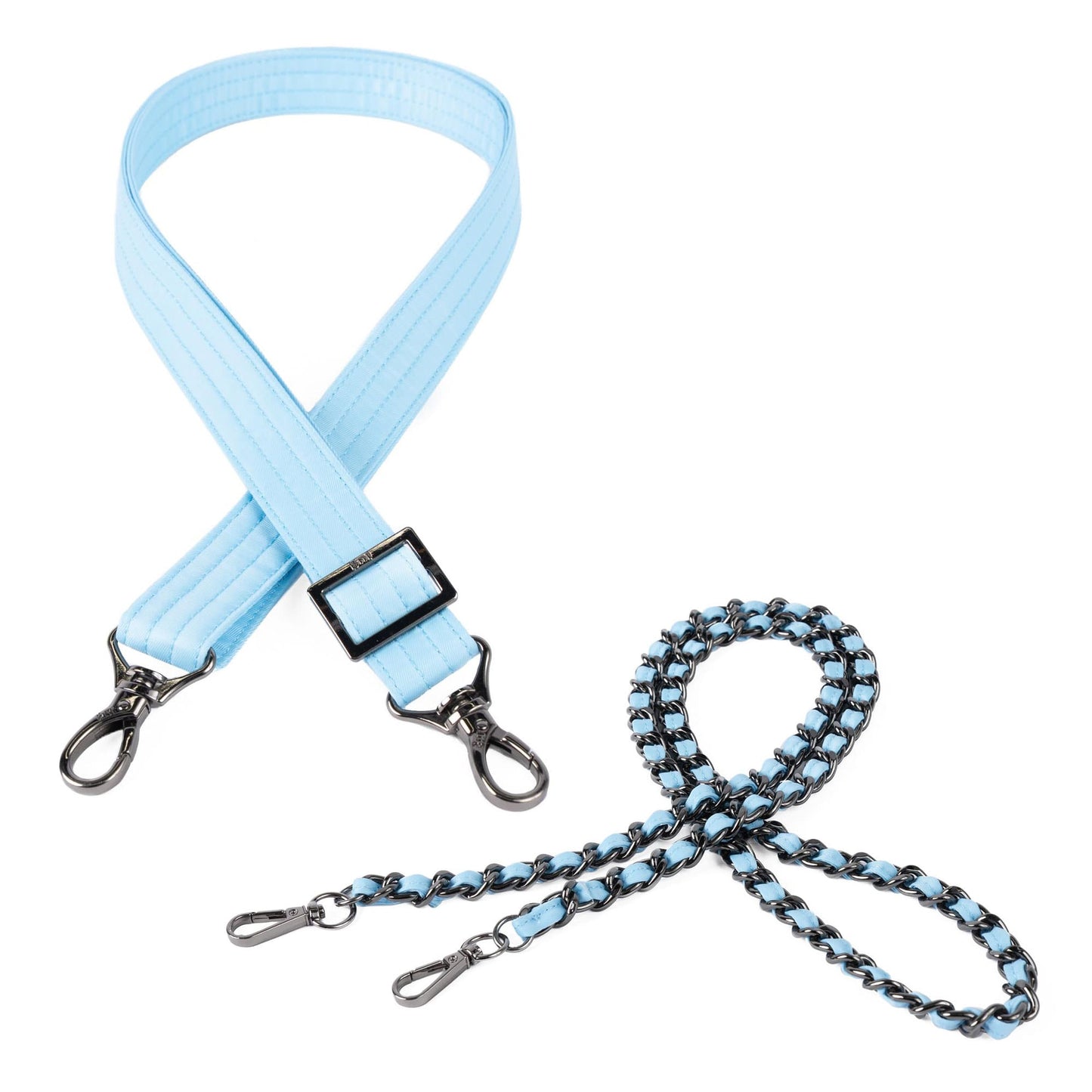 2pc Bag Straps - 1" Classic and Metal Chain Strap
