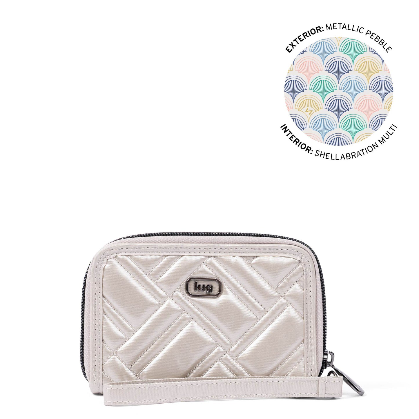Legacy Collection Rodeo RFID Wallet - METALLIC PEBBLE - 24510_RodeoLegacy_MetallicPebble_Angle_01