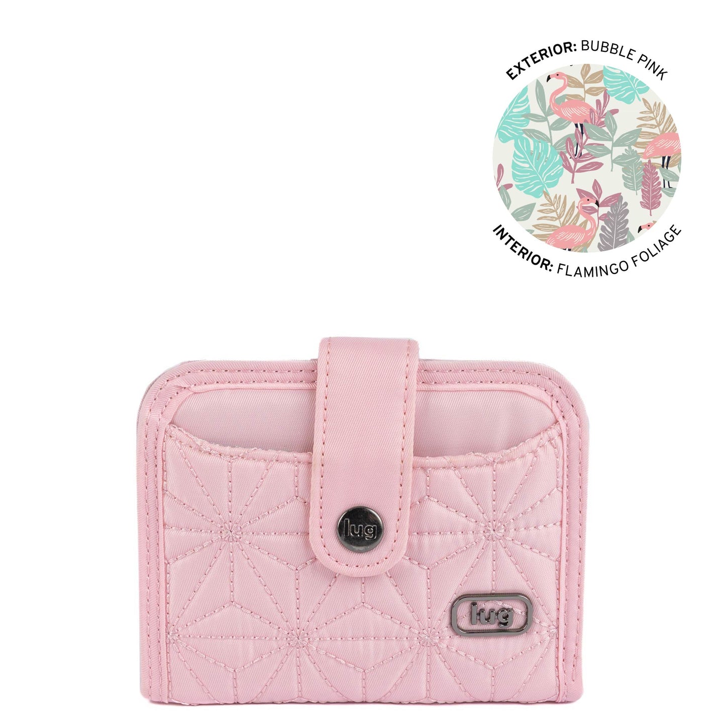 Legacy Collection Minuet RFID Wallet - BUBBLE PINK - 24523_LegacyMinuet_BubblePink_Angle_01