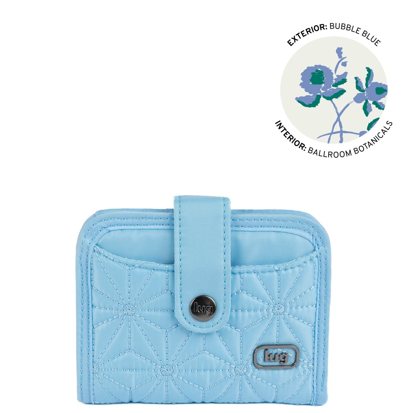 Legacy Collection Minuet RFID Wallet - BUBBLE BLUE - 24524_LegacyMinuet_BubbleBlue_Angle_01