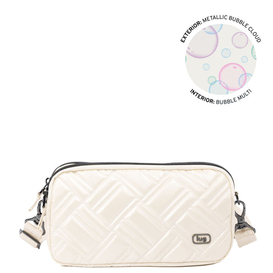 Coupe XL Plus Convertible Crossbody Bag - METALLIC BUBBLE CLOUD - 24554_CoupeXLPlus_MetallicBubbleCloud_Angle_01_haacs8