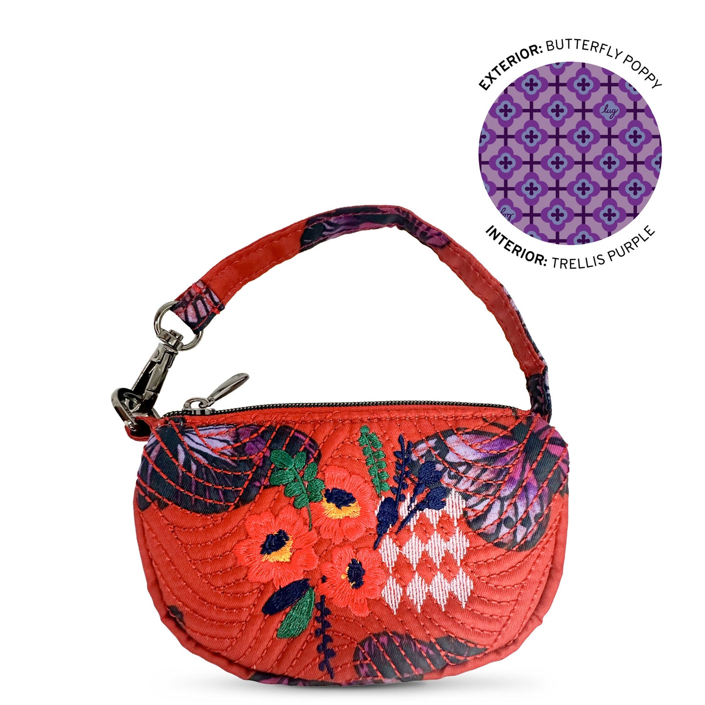 Embroidered Disco Pouch