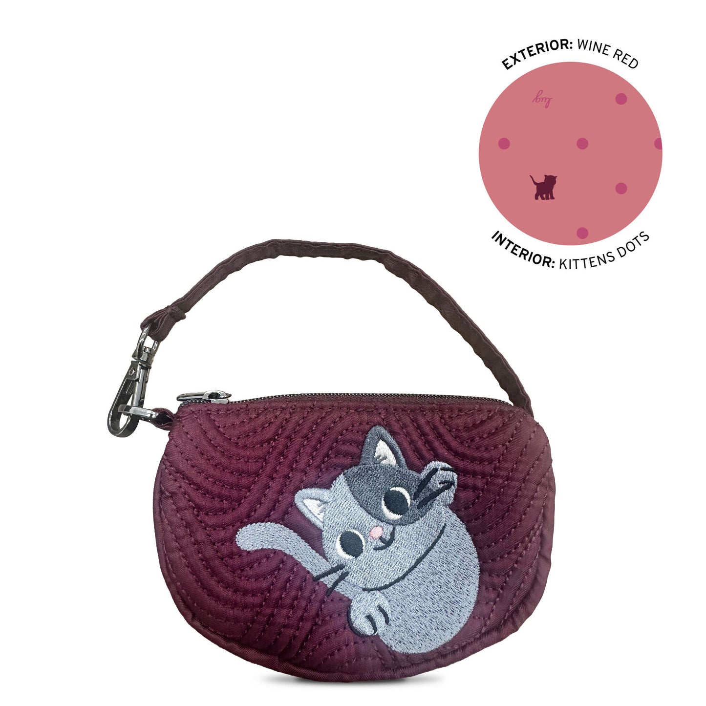 Embroidered Disco Pouch