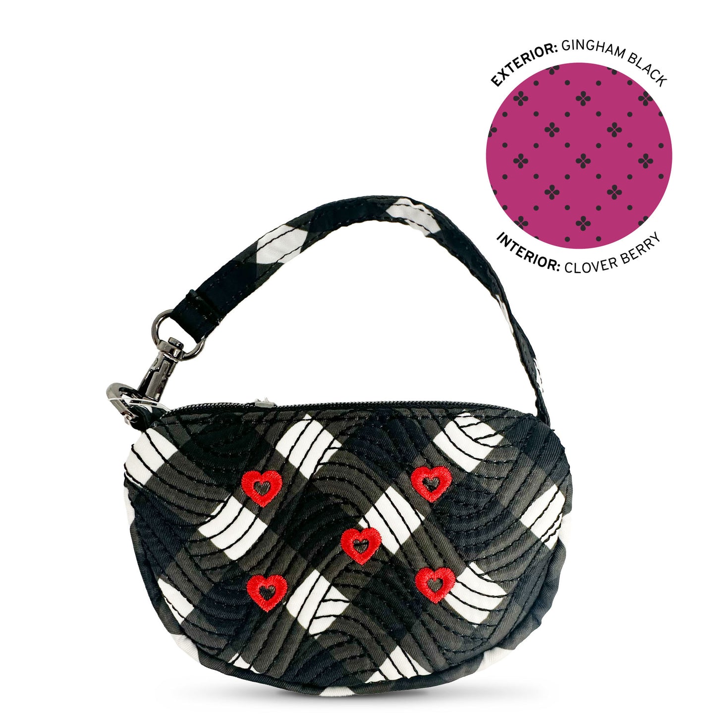 Embroidered Disco Pouch