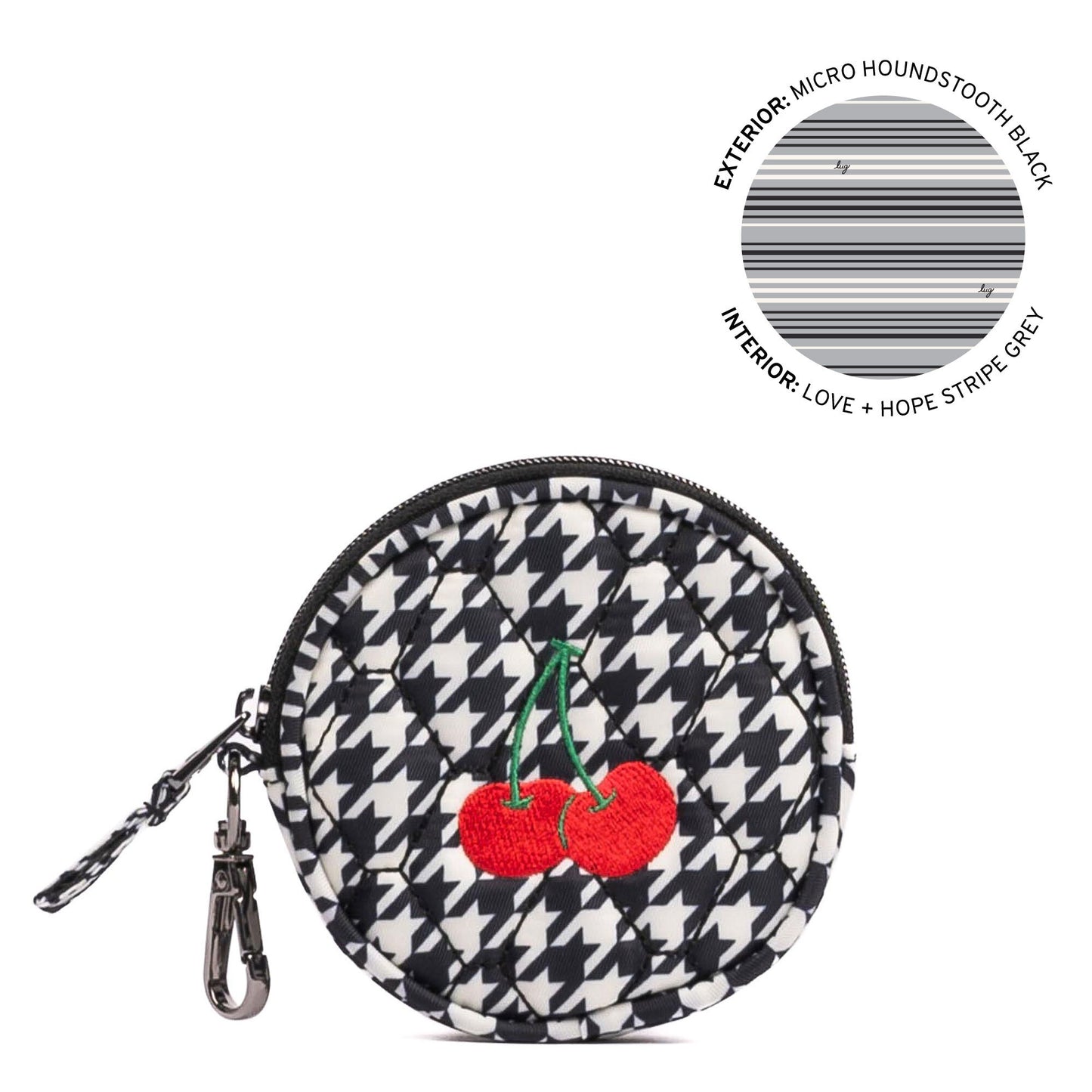 Embroidered Circle Pouch