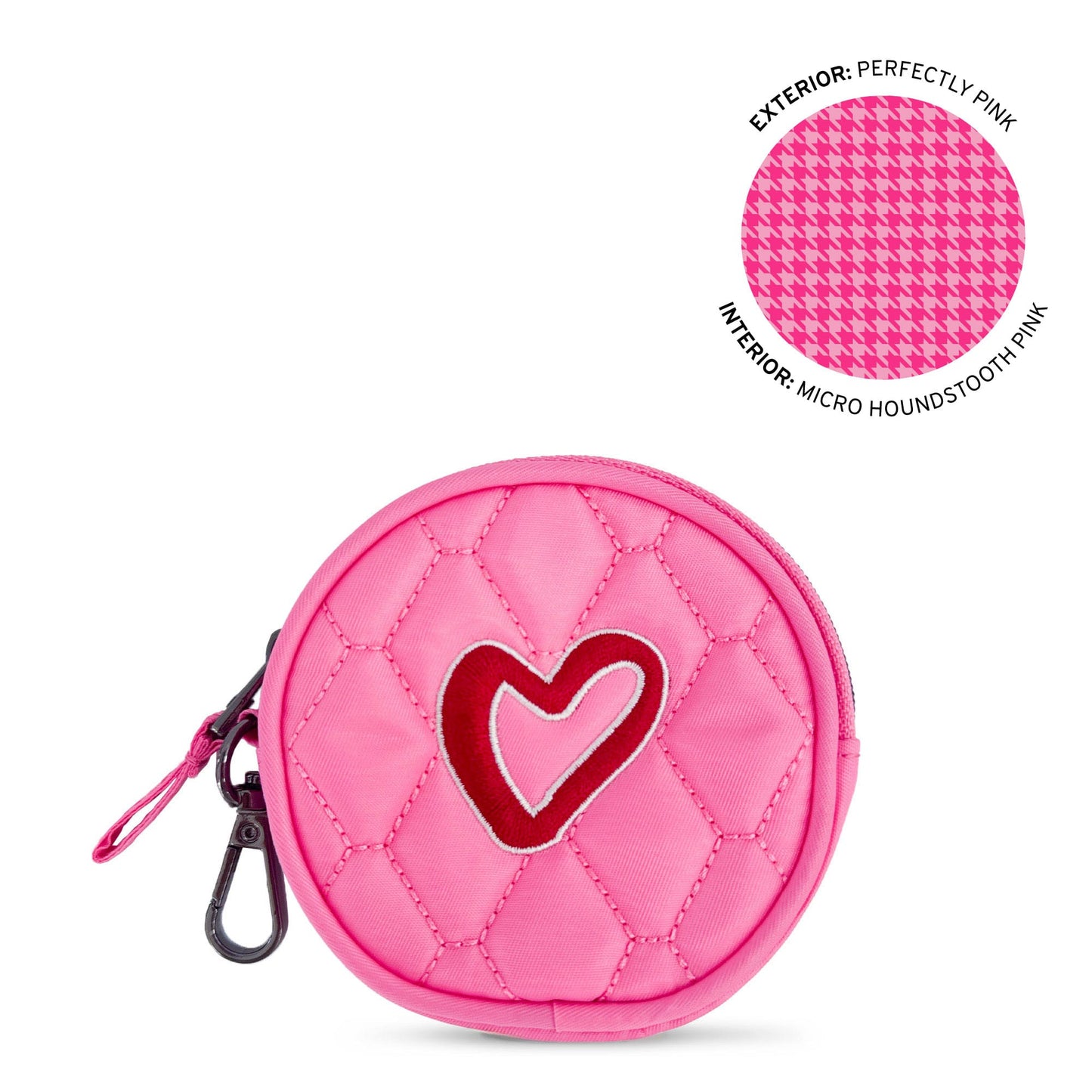 Embroidered Circle Pouch