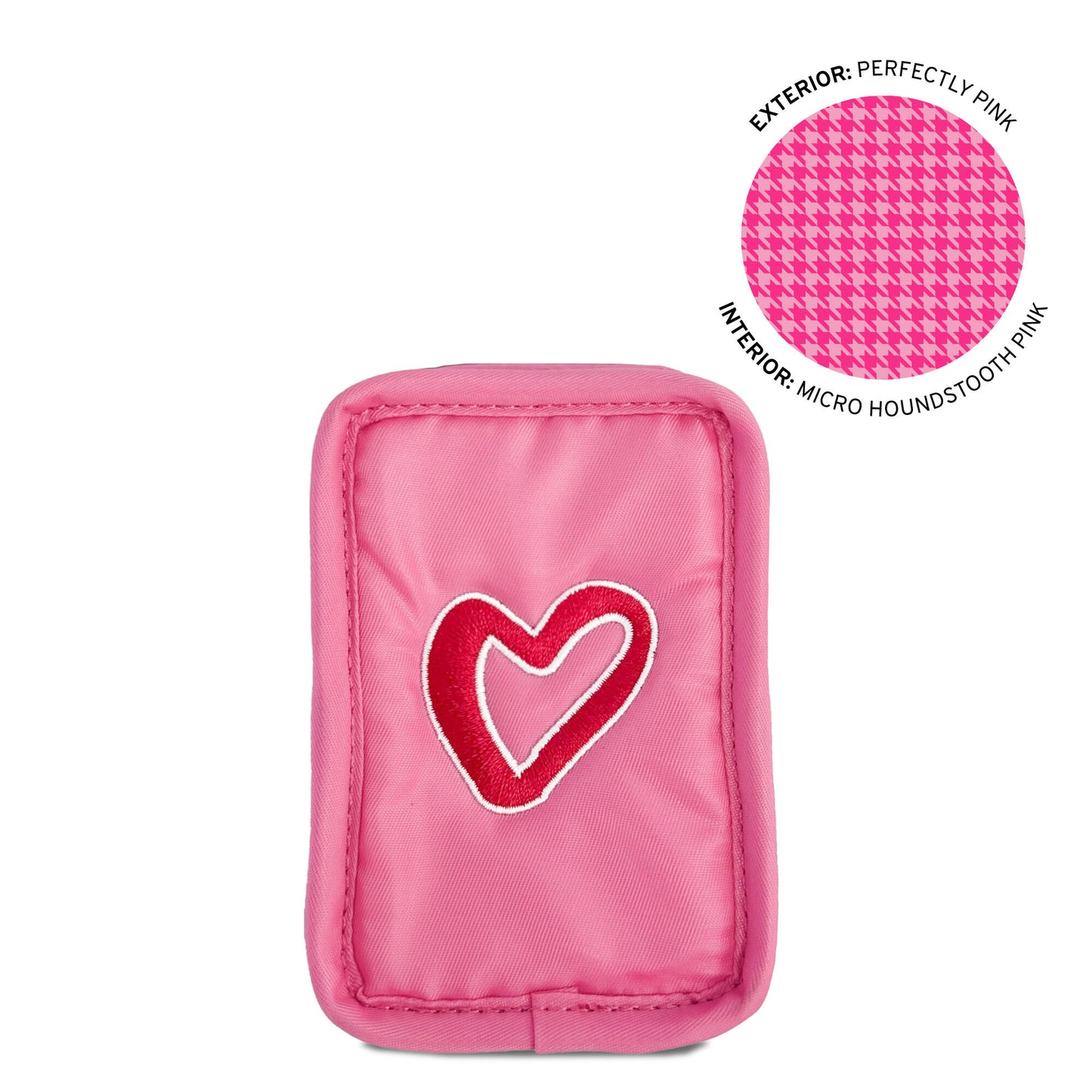 Embroidered Drizzle Zip Storage Pouch