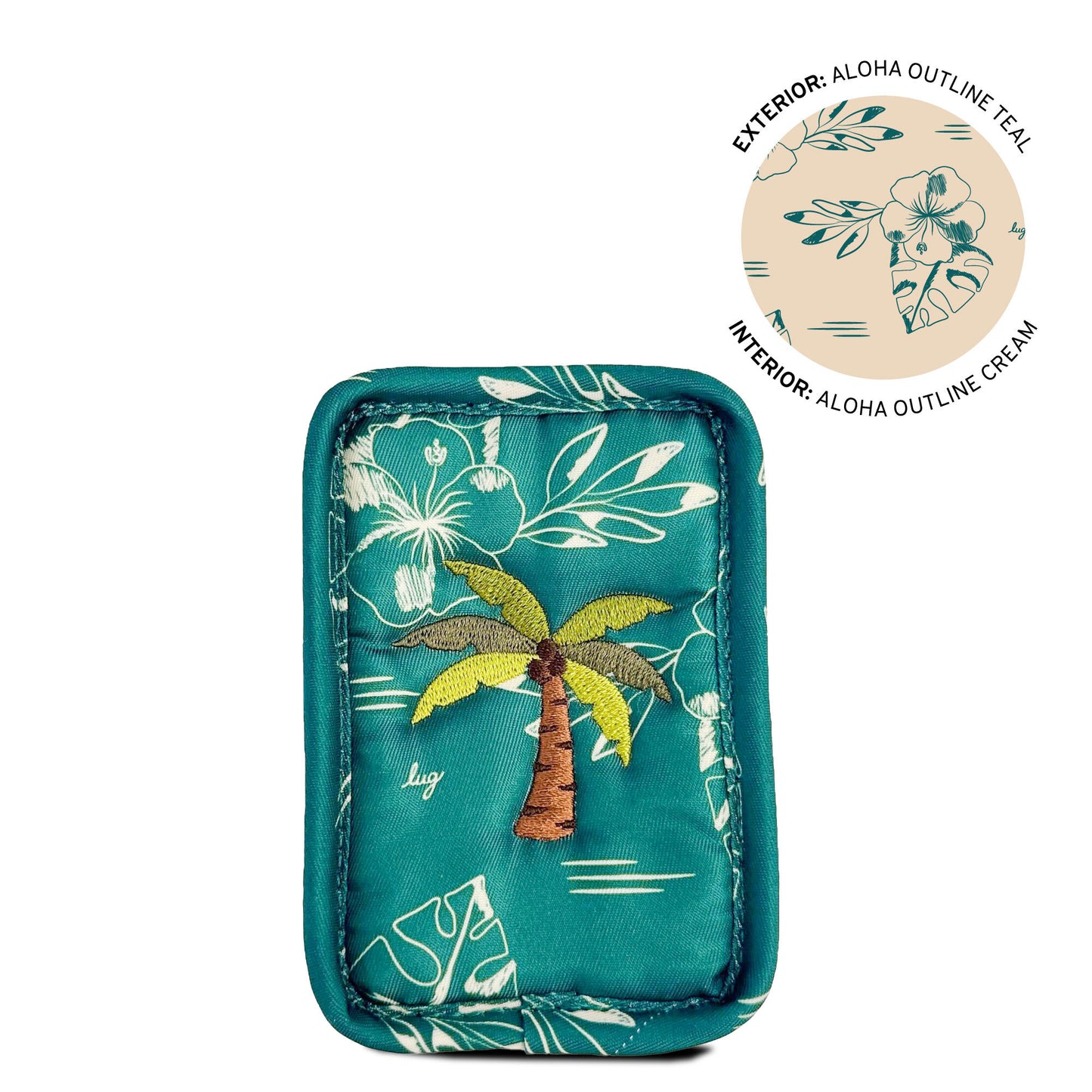 Embroidered Drizzle Zip Storage Pouch