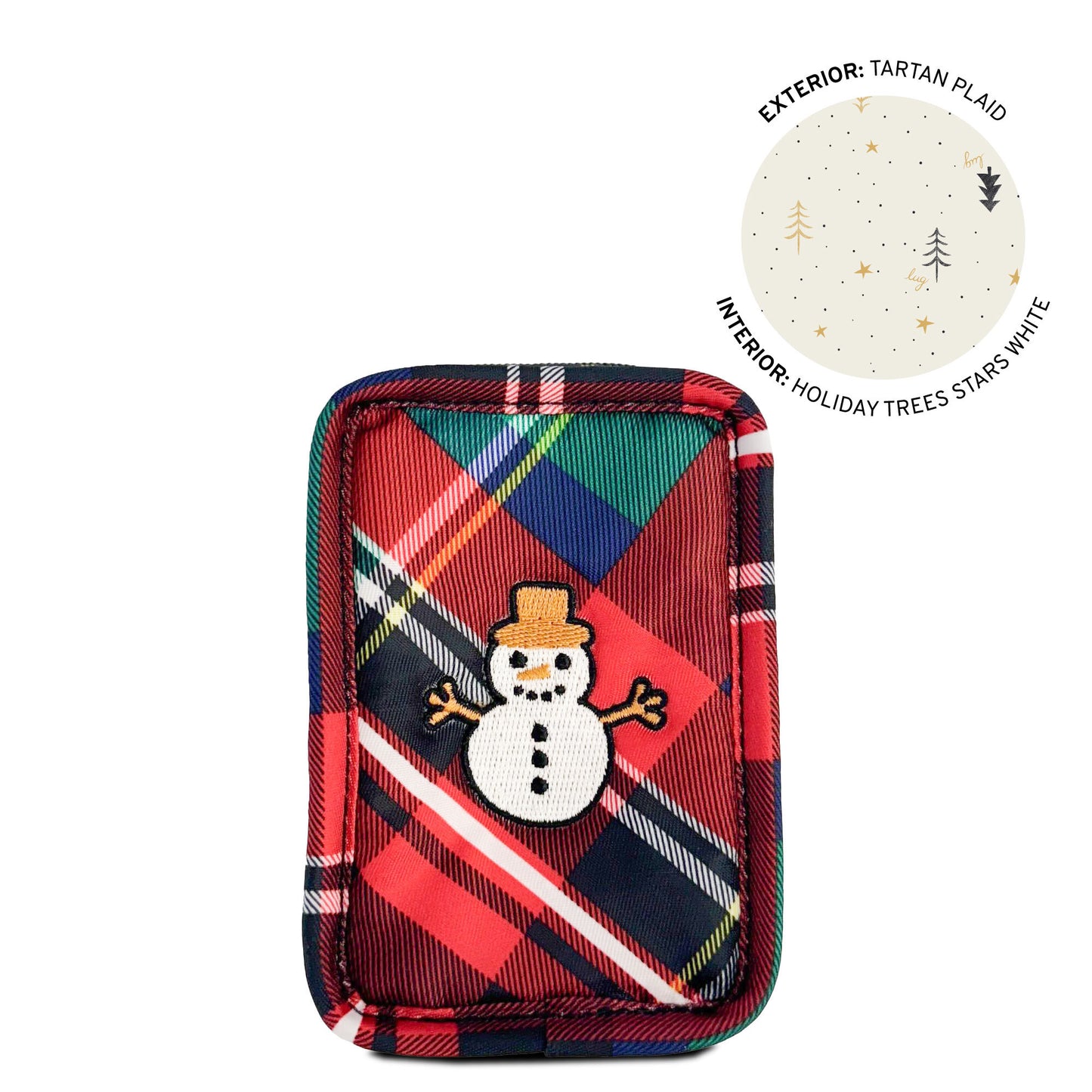 Embroidered Drizzle Zip Storage Pouch