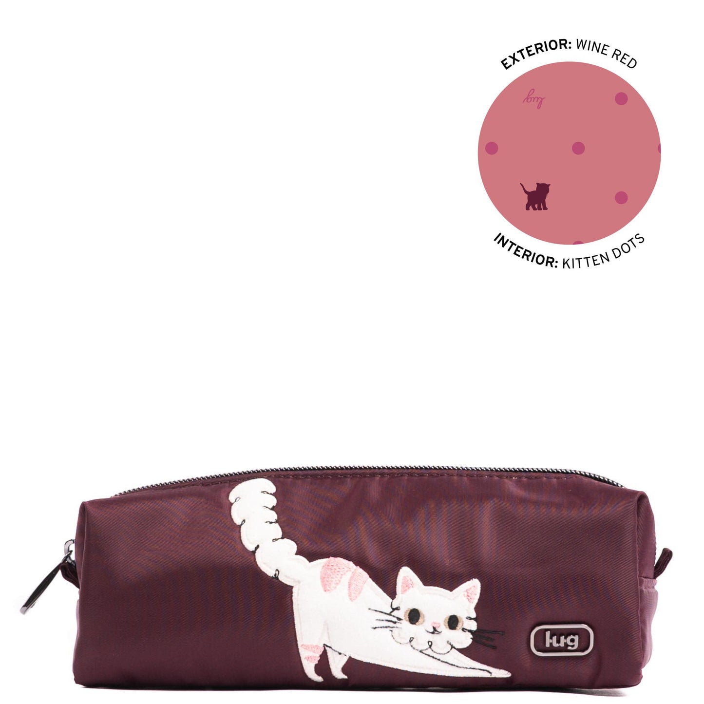 Embroidered Jib Zip Pouch