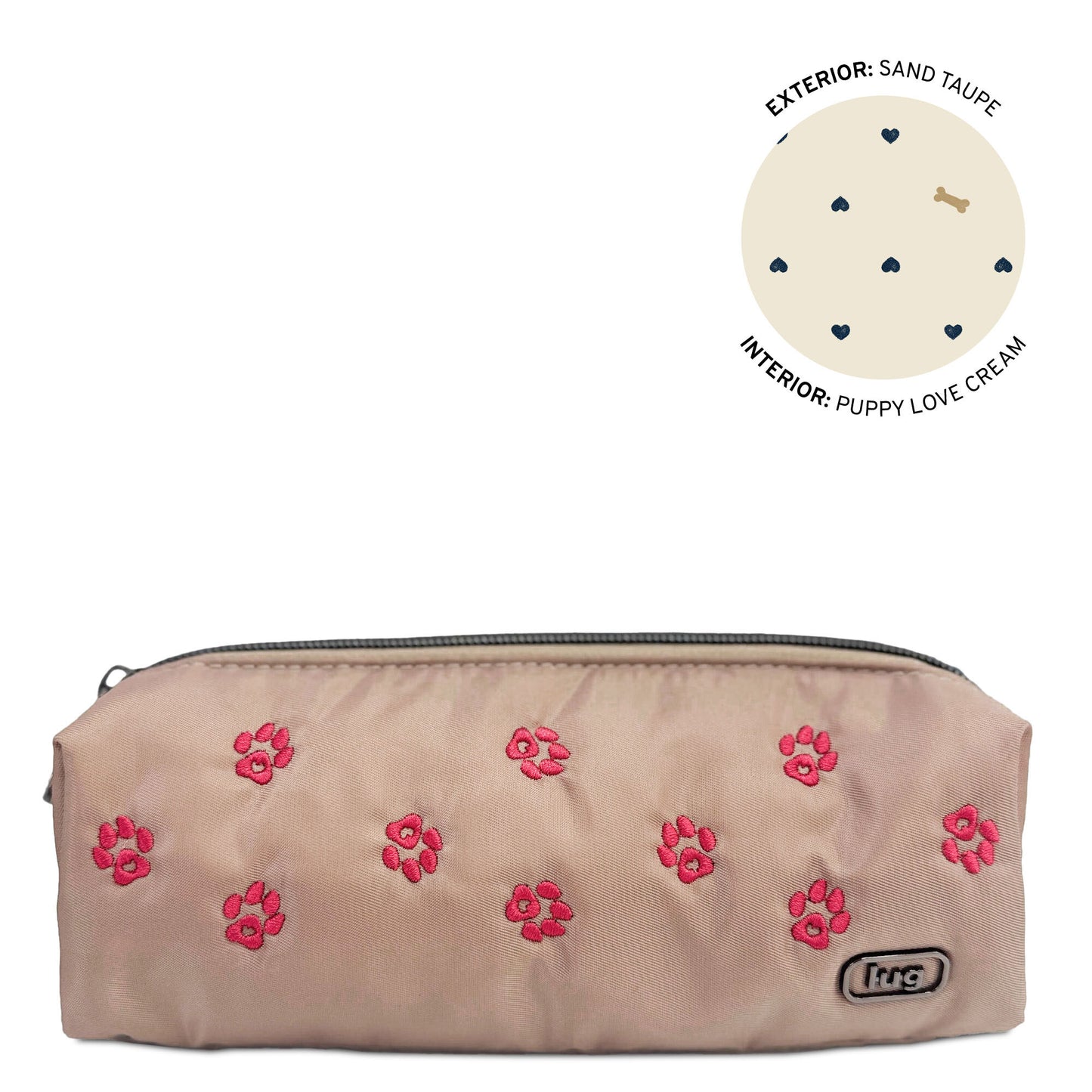 Embroidered Jib Zip Pouch