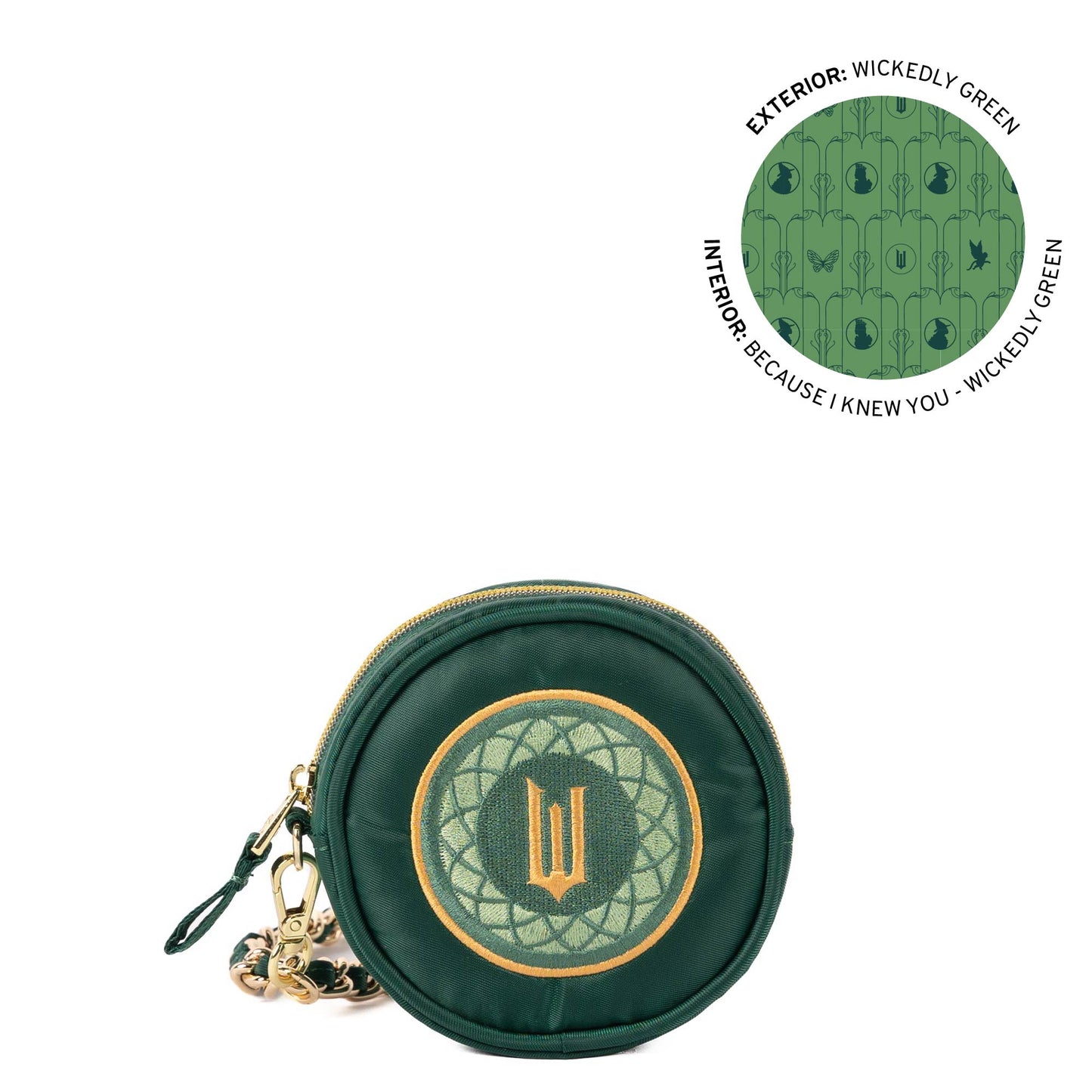 Wicked x Lug Ozwheel Circle Pouch & Metal Chain Wristlet