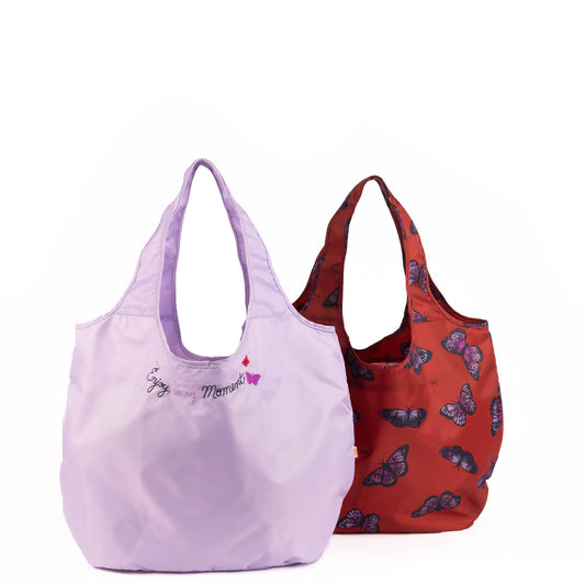 Eco Shopper Set of 2 with Embroidery