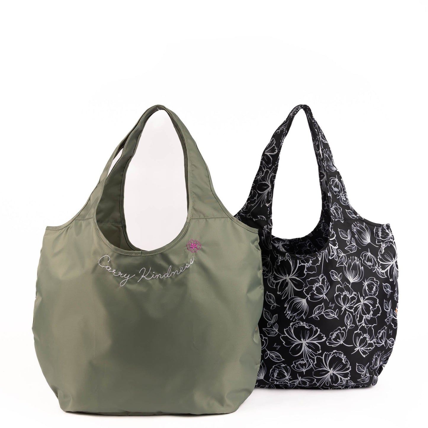 Eco Shopper Set of 2 with Embroidery