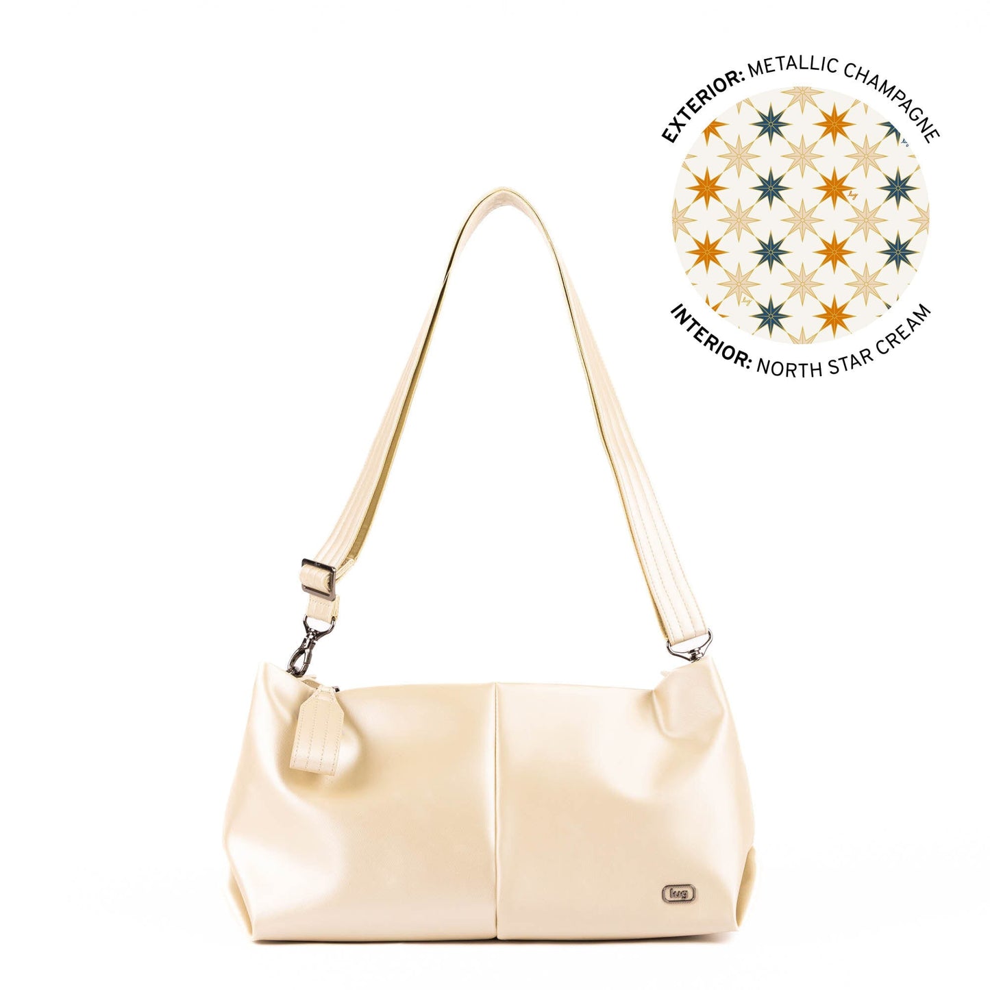 Half Plunge Satin Luxe VL Crossbody Bag