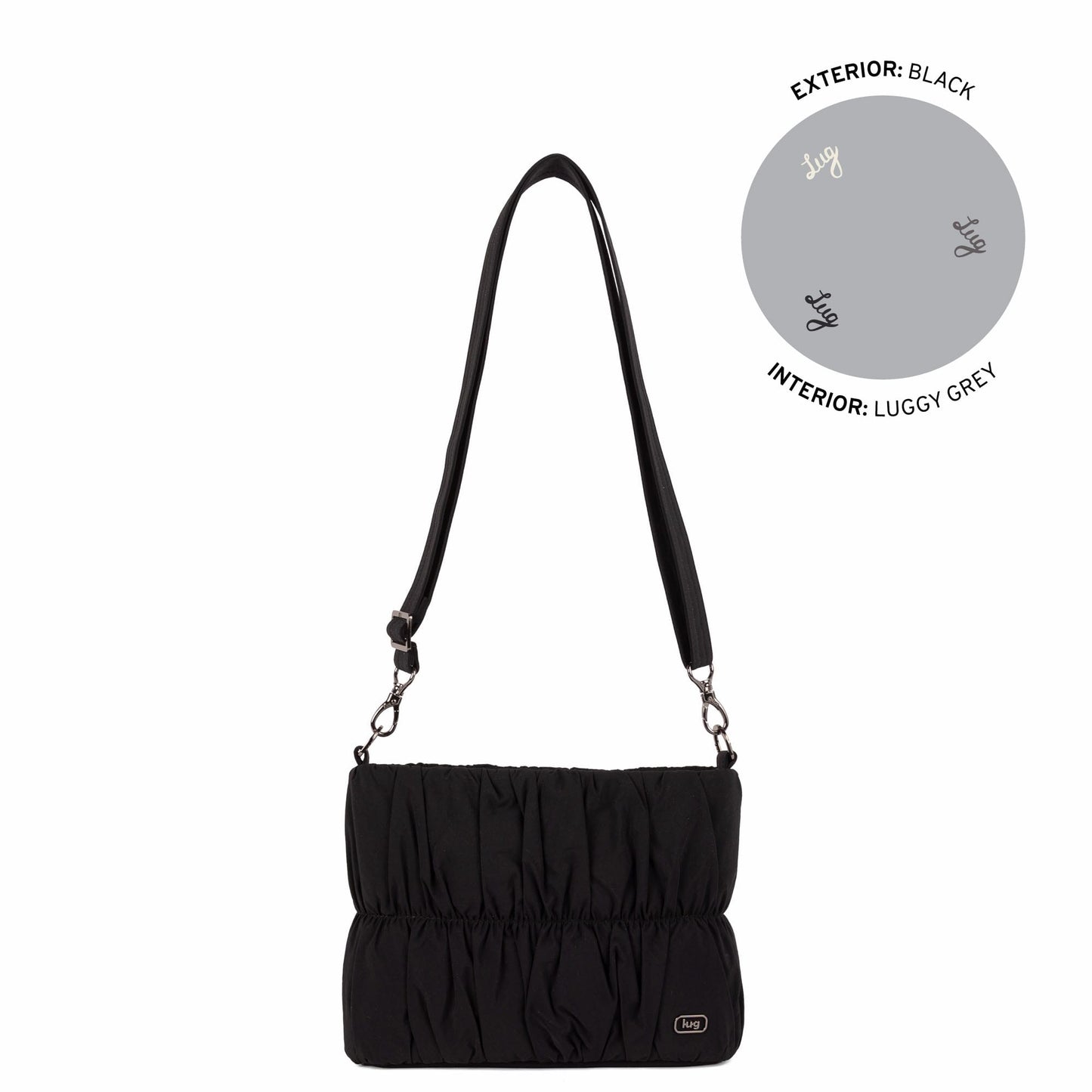 Flounce CloudGo Ruched Crossbody Bag