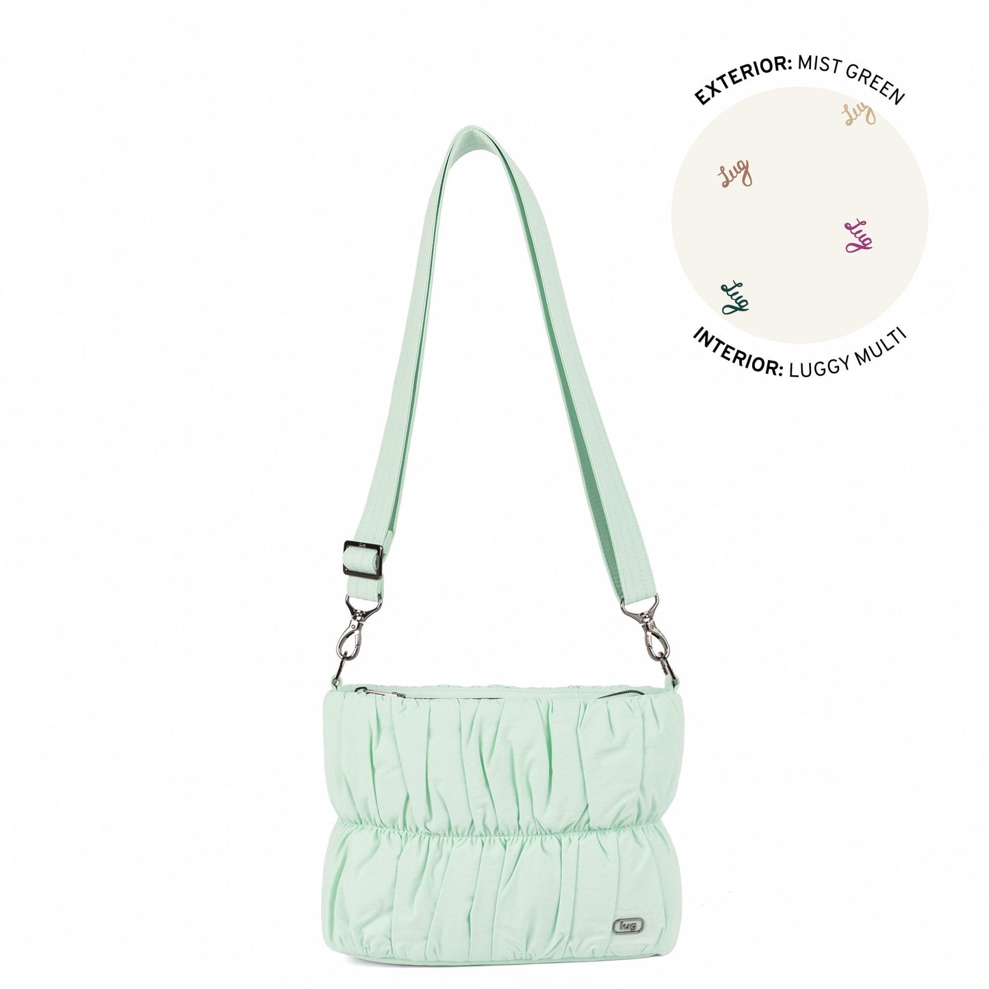 Flounce CloudGo Ruched Crossbody Bag