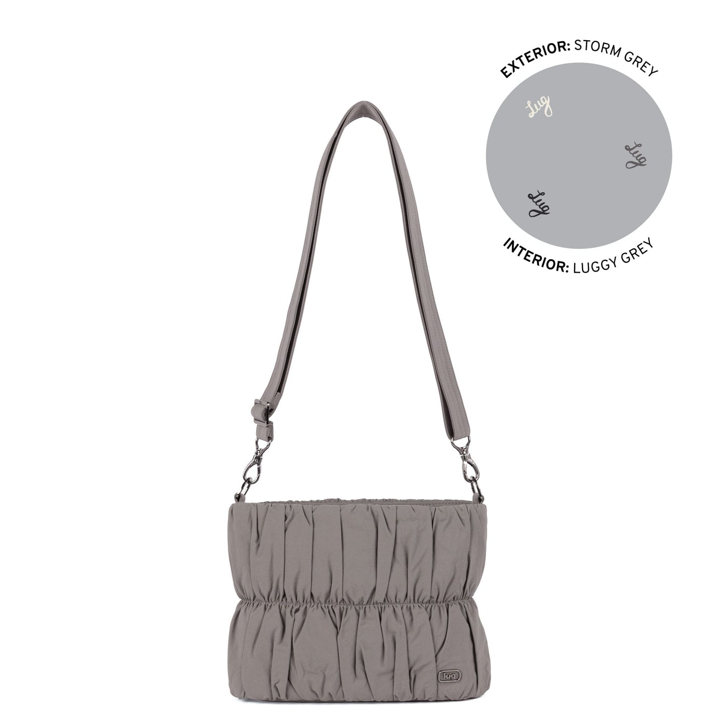 Flounce CloudGo Ruched Crossbody Bag