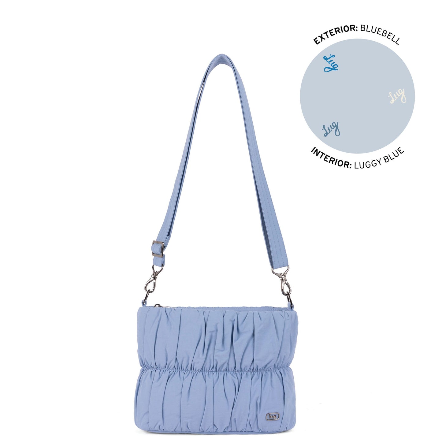 Flounce CloudGo Ruched Crossbody Bag