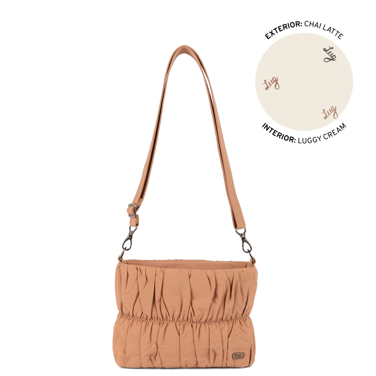 Flounce CloudGo Ruched Crossbody Bag