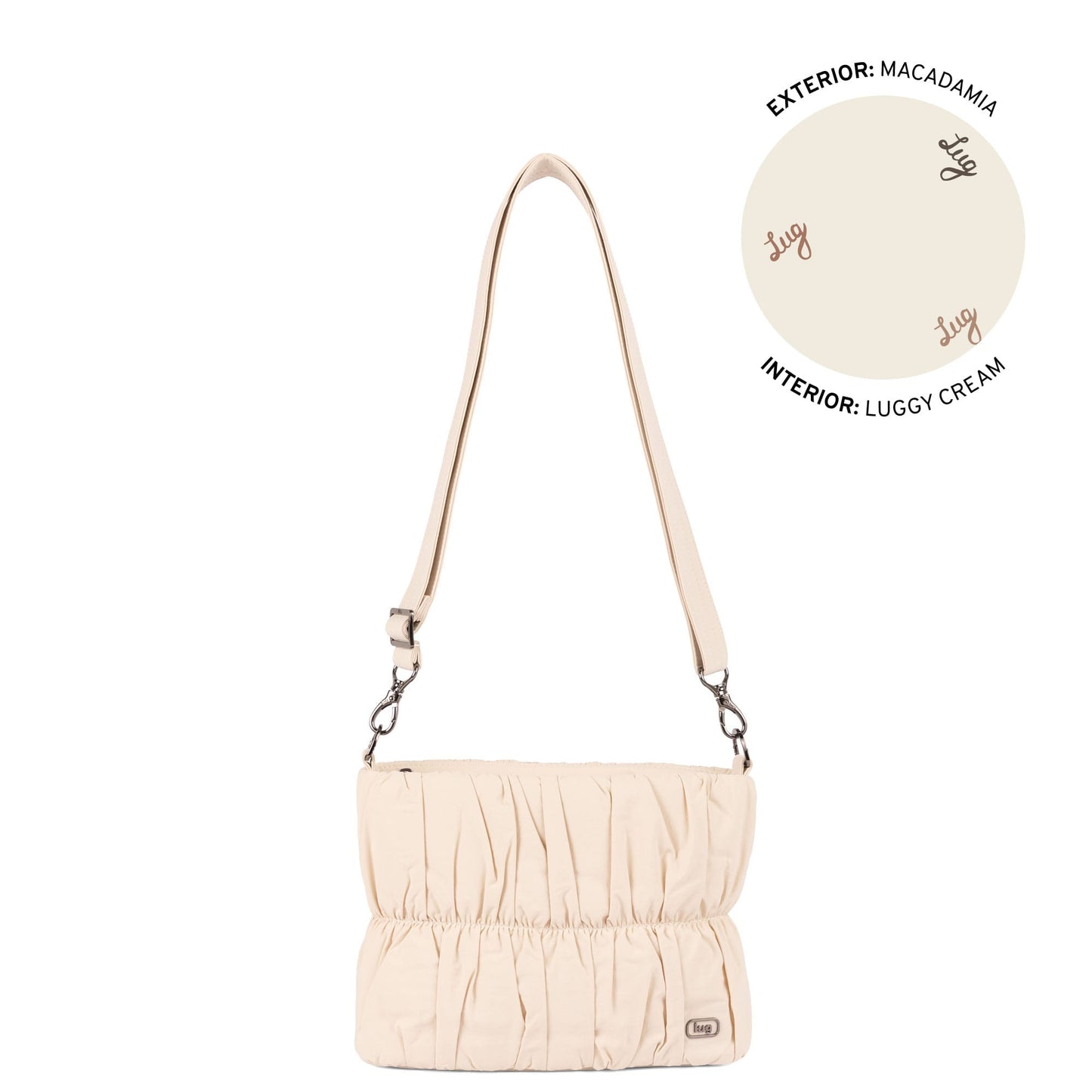 Flounce CloudGo Ruched Crossbody Bag