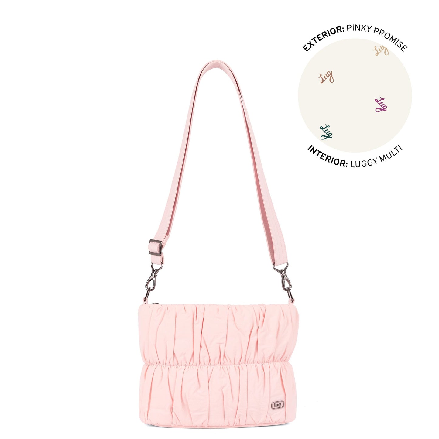 Flounce CloudGo Ruched Crossbody Bag