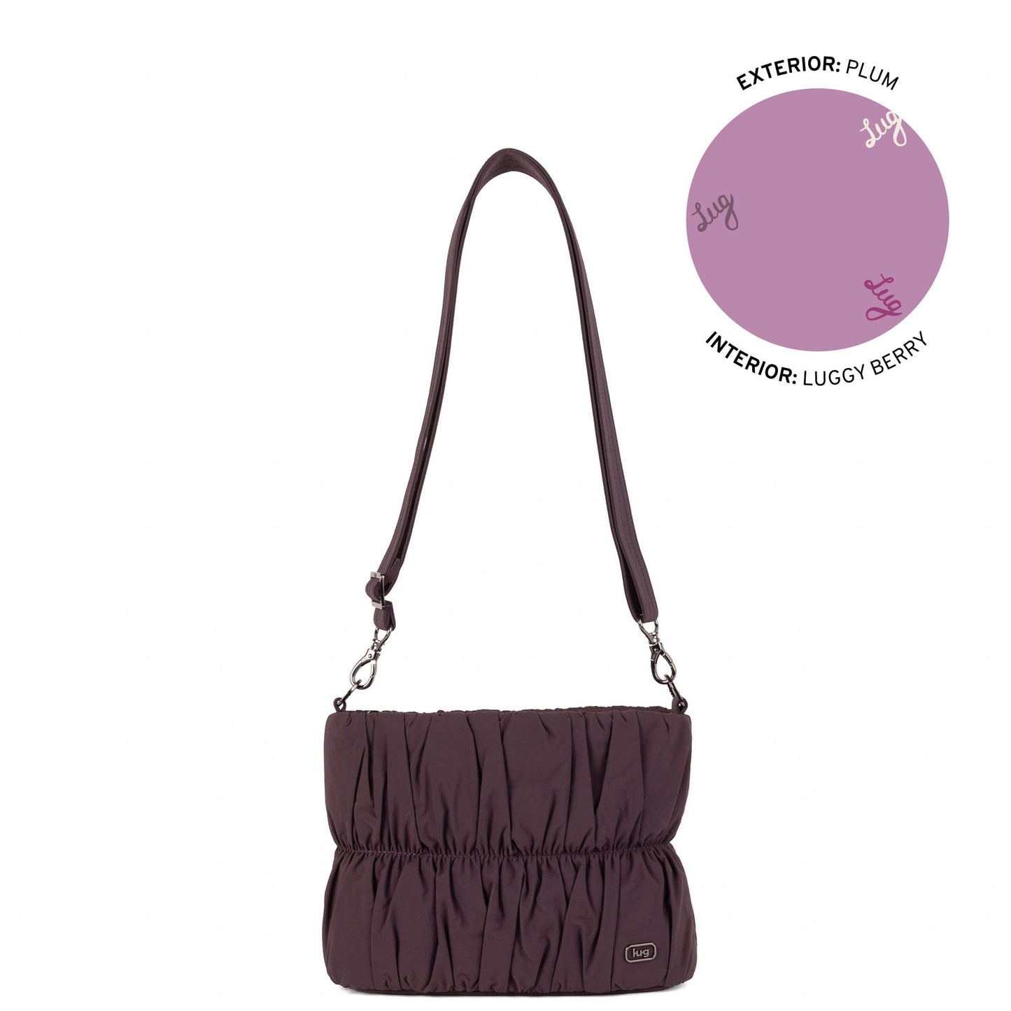 Flounce CloudGo Ruched Crossbody Bag