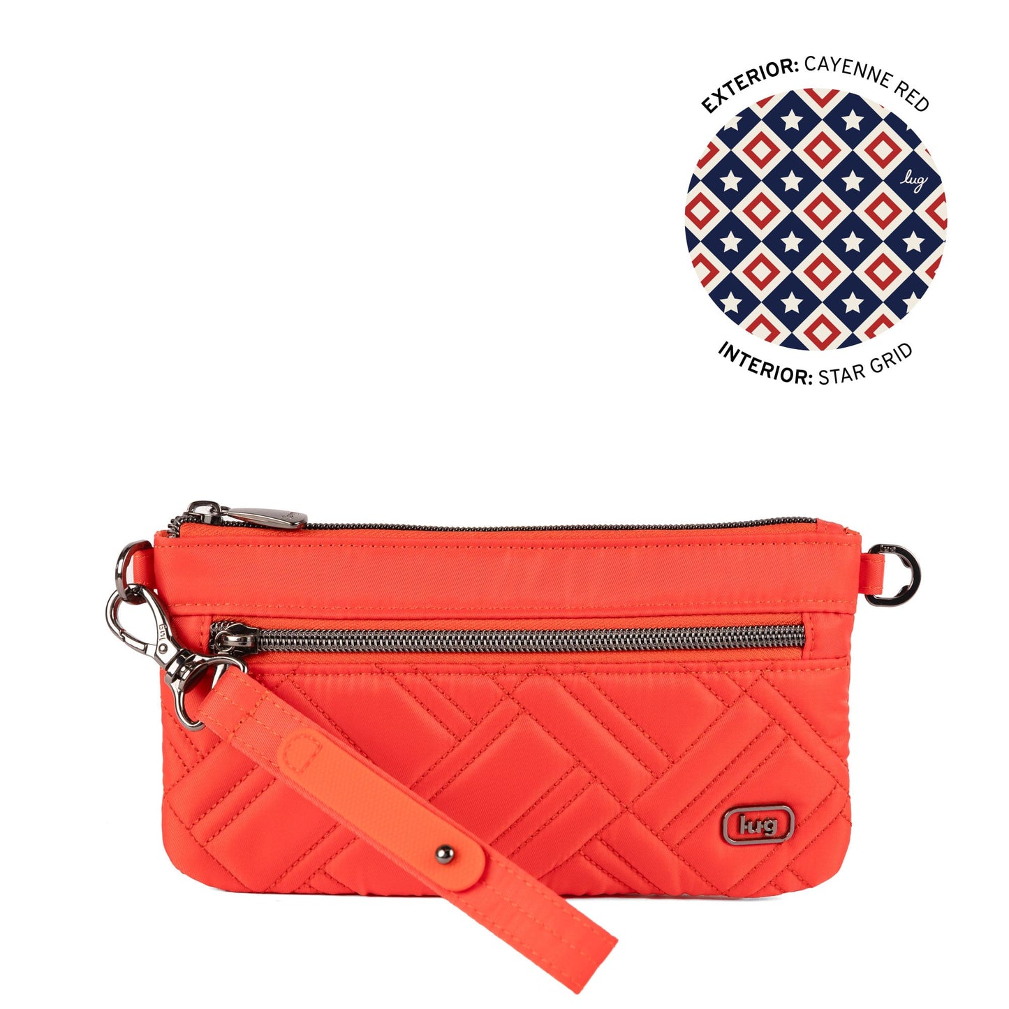 Super Metro XL Wristlet with Charm Bar
