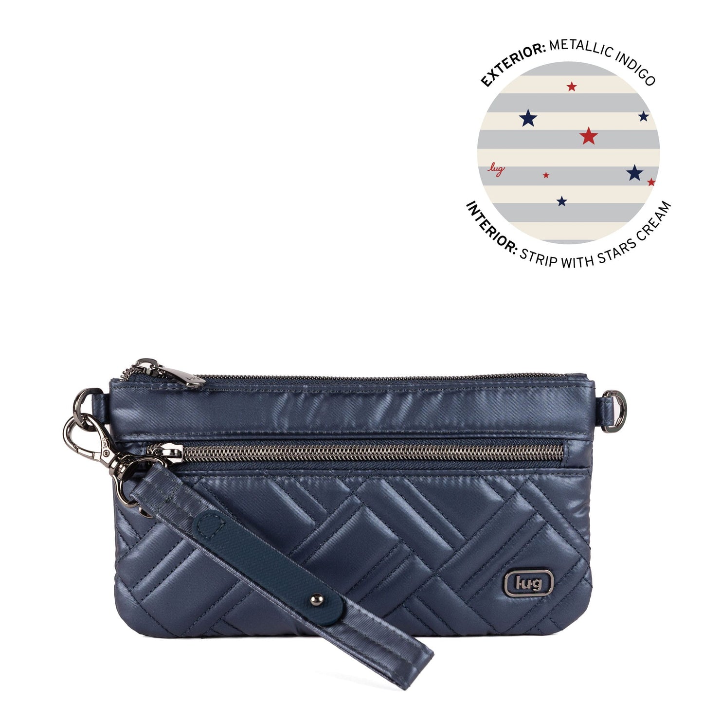 Super Metro XL Wristlet with Charm Bar