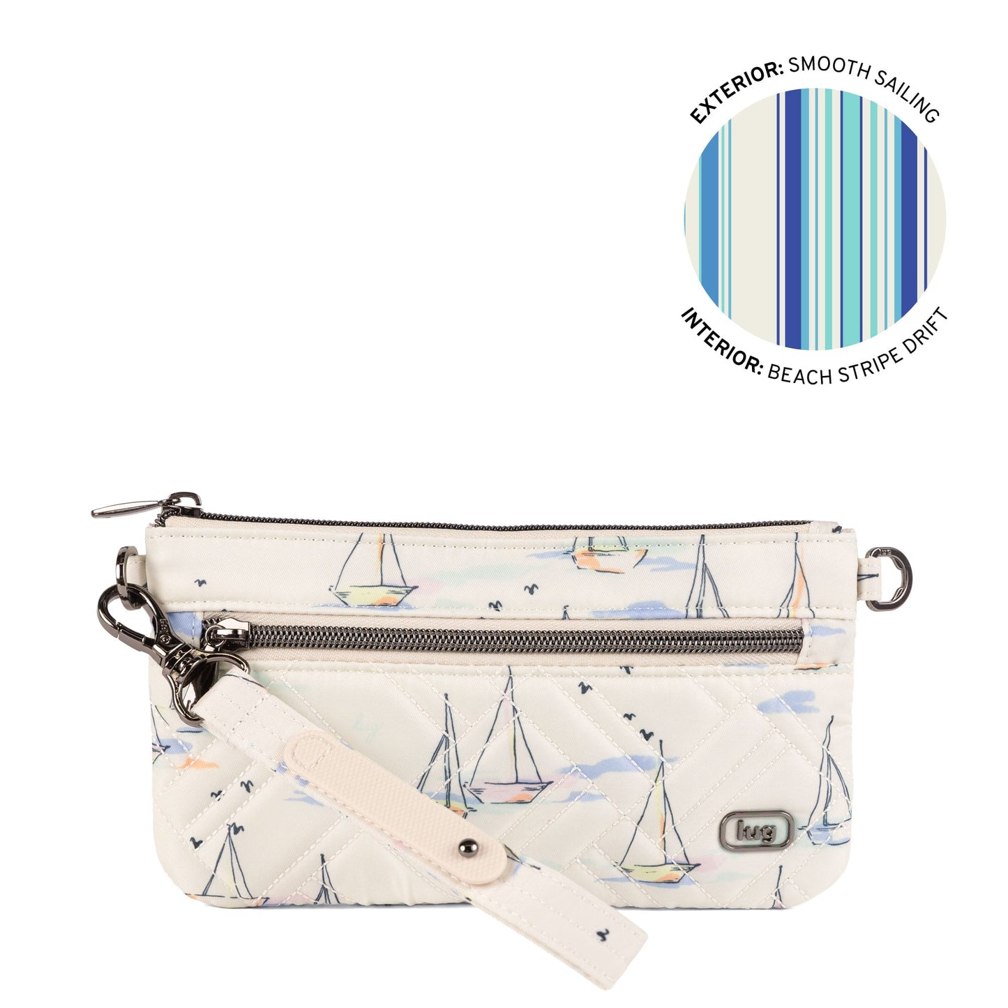 Super Metro XL Wristlet with Charm Bar
