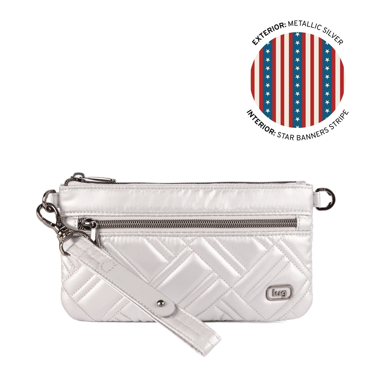 Super Metro XL Wristlet with Charm Bar