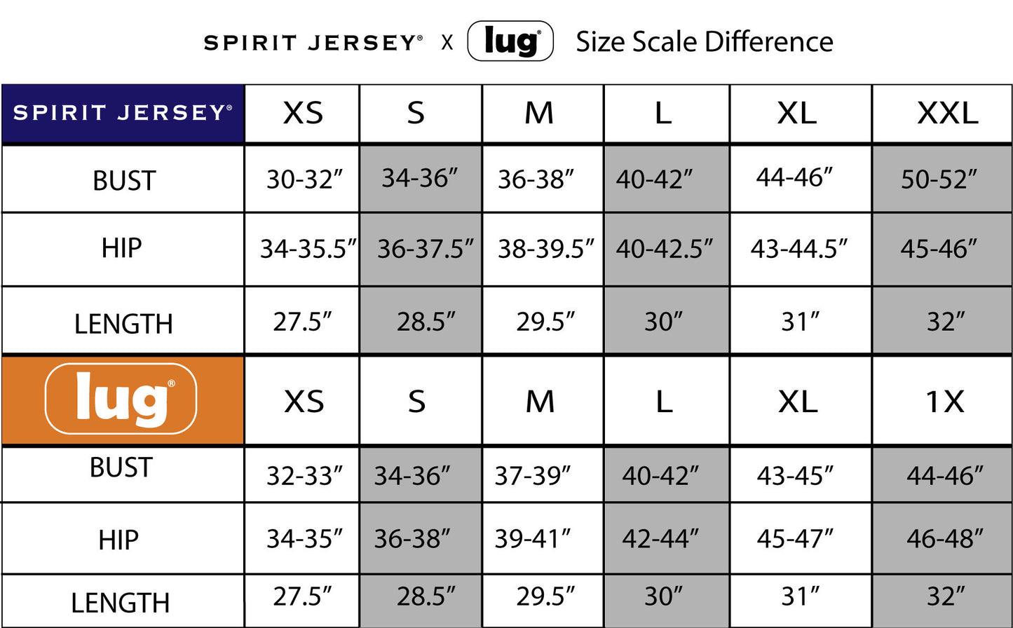 Lug x Spirit Jersey® - Inspired *Final Sale*