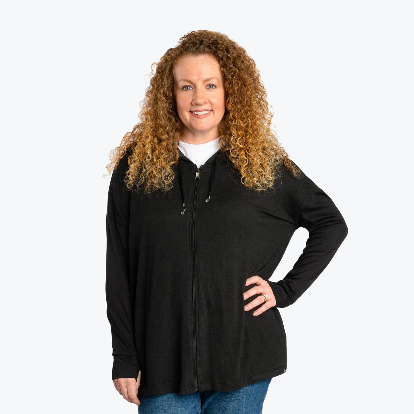 Bolero Brushed Sweater Knit Zip-Up *Final Sale**