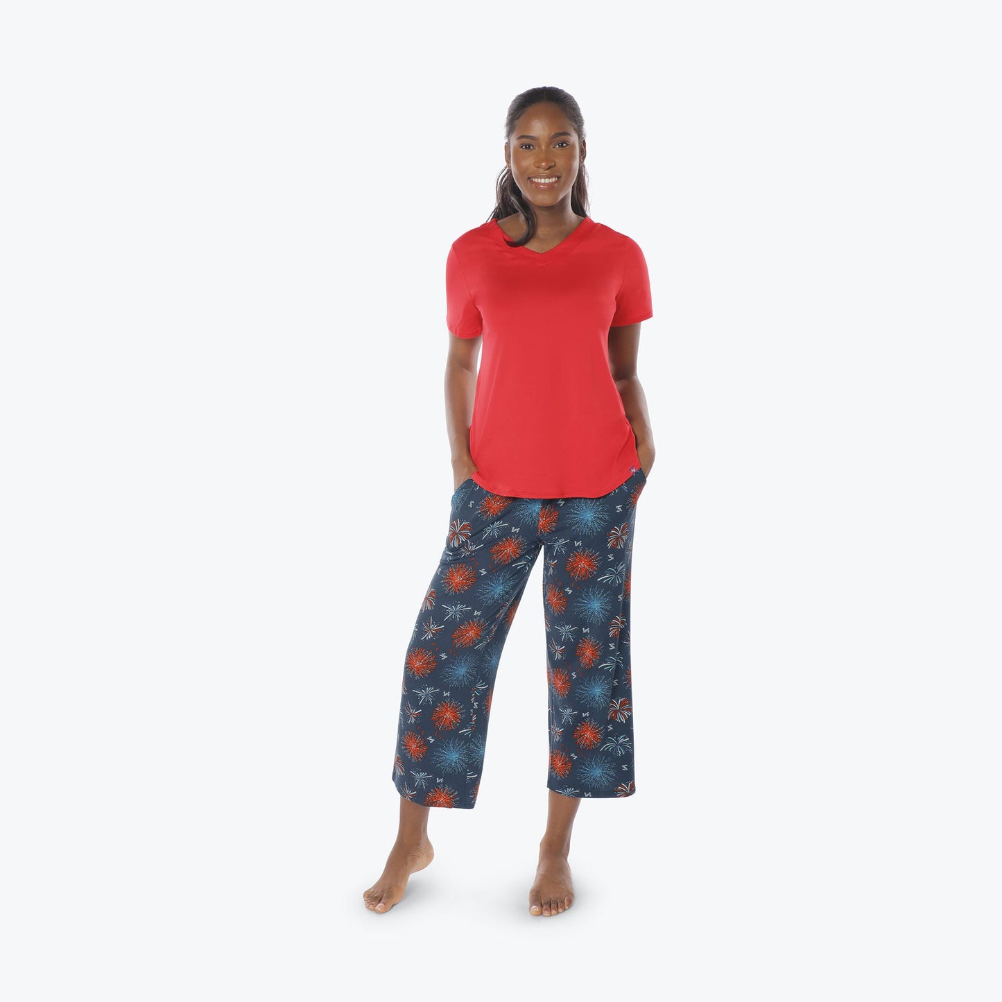Boomerang Relaxed Tee & Cropped Pants Set *Final Sale**