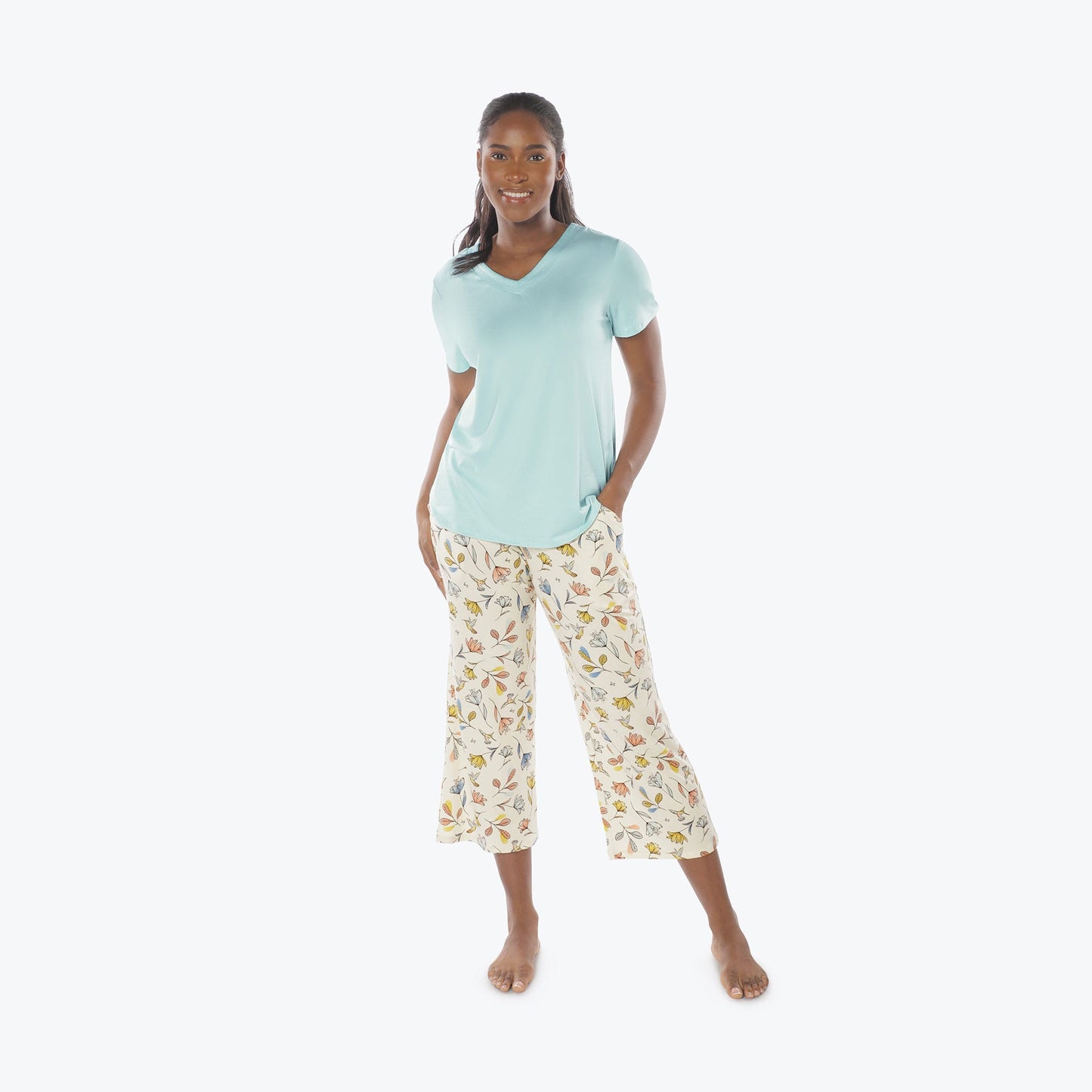 Boomerang Relaxed Tee & Cropped Pants Set *Final Sale**
