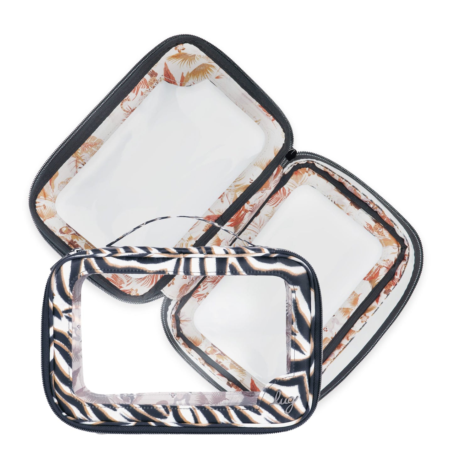 Clear Zip Storage Pouch 2pc Bundle *Final Sale*