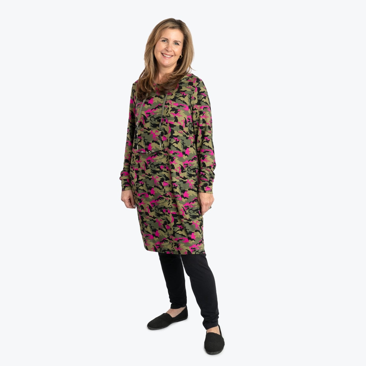 Dilly Dally Brushed Sweater Knit Lounge Dress *Final Sale**