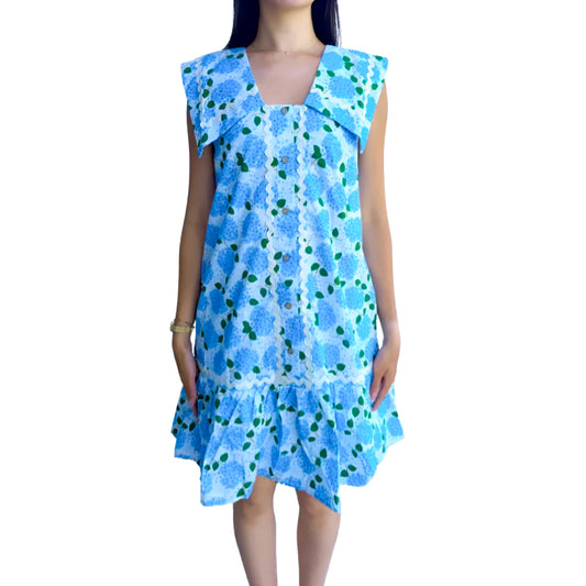 Sleeveless Flower Print Dress