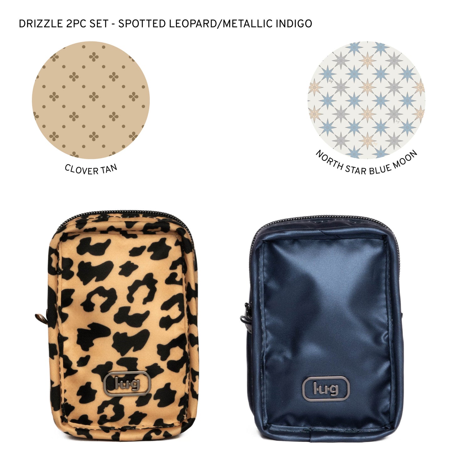Drizzle Mini Zip Storage Pouch - 2pc Set