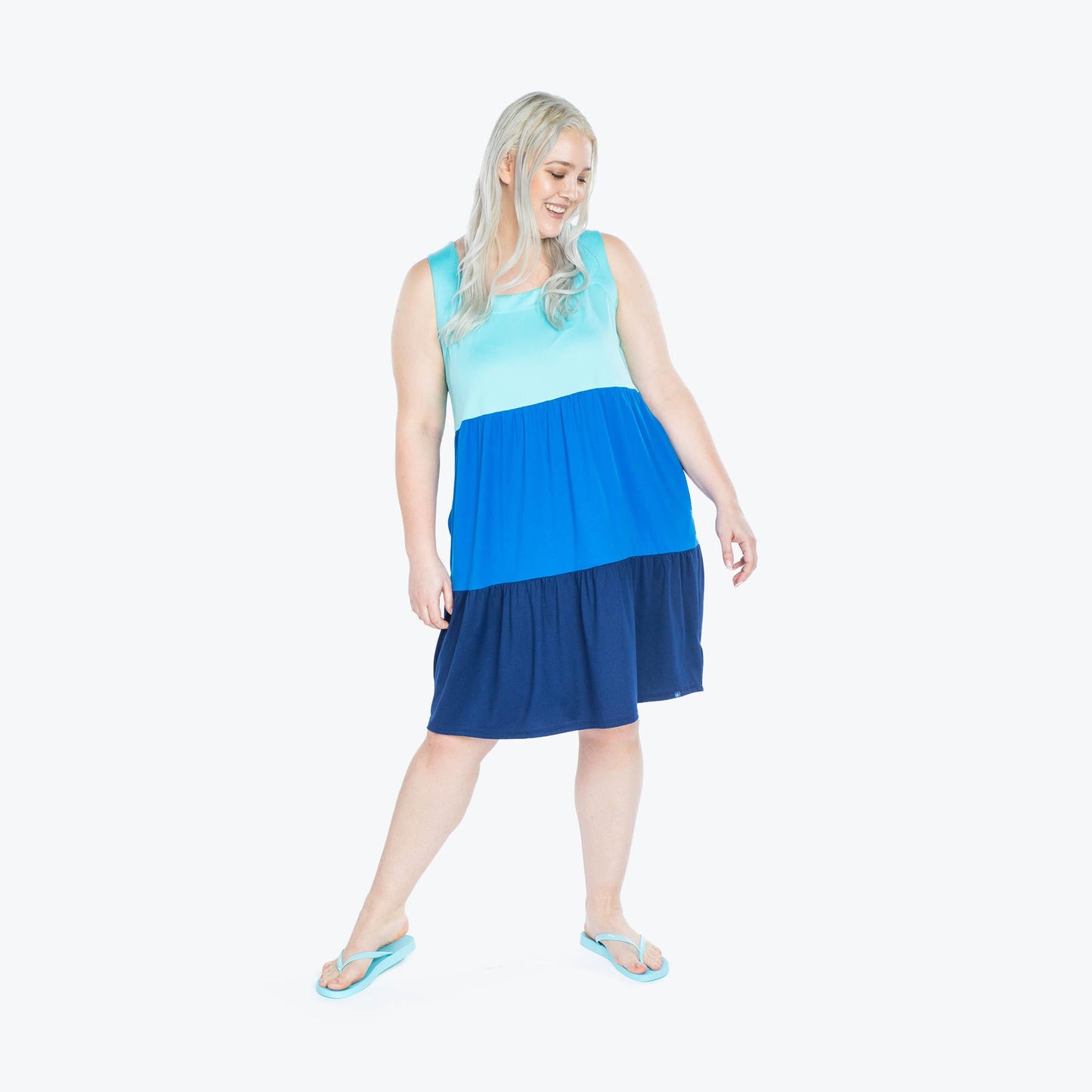 Flare Colorblock Dress *Final Sale**