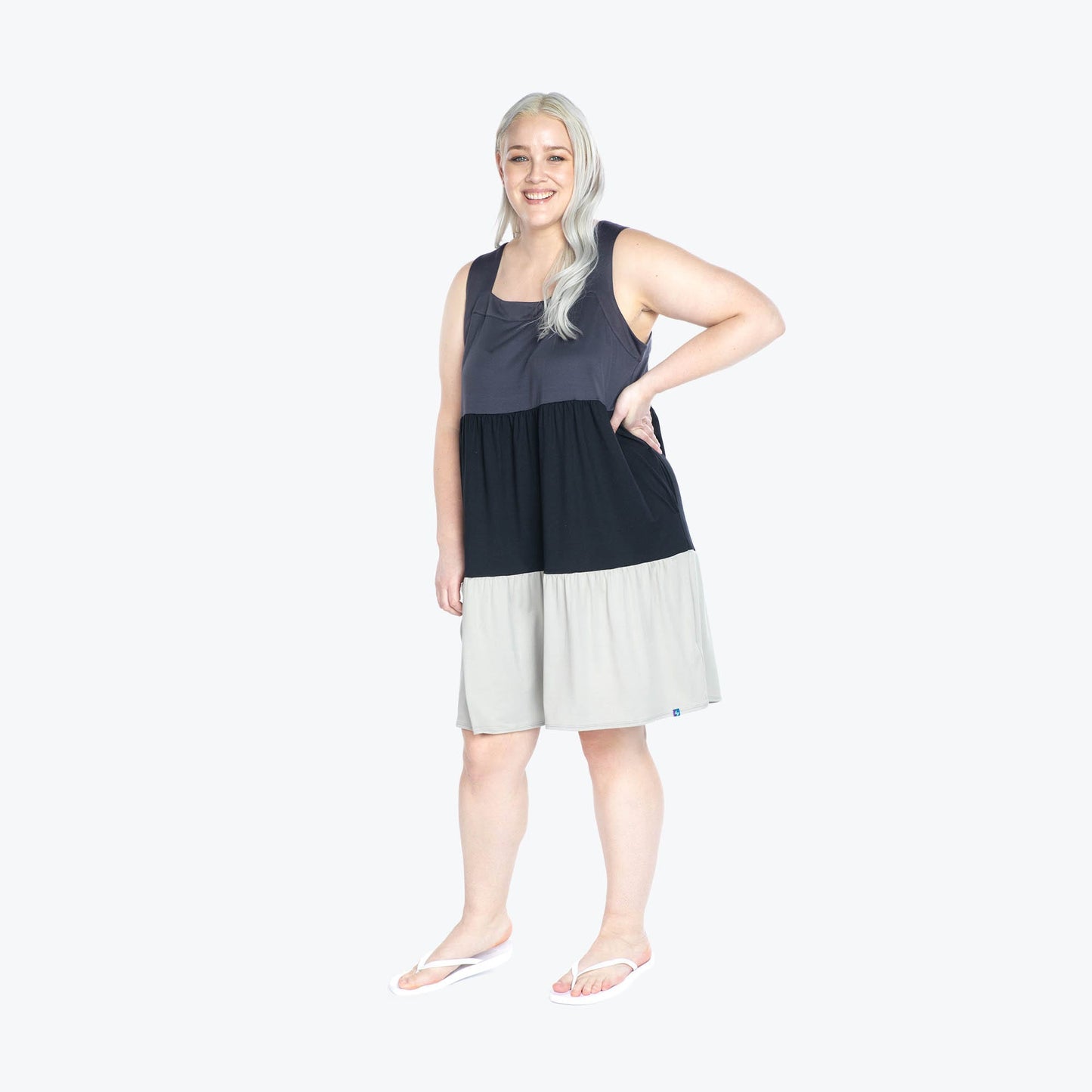 Flare Colorblock Dress *Final Sale**