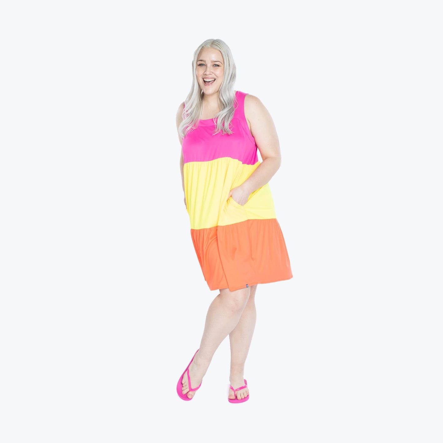 Flare Colorblock Dress *Final Sale**