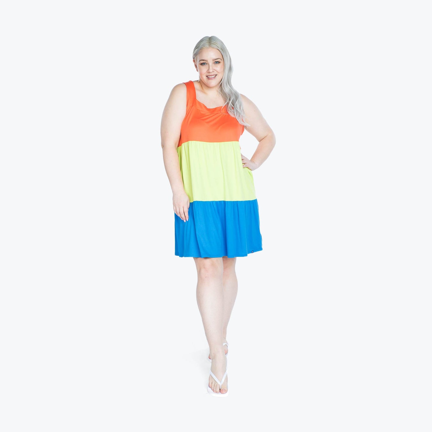 Flare Colorblock Dress *Final Sale**
