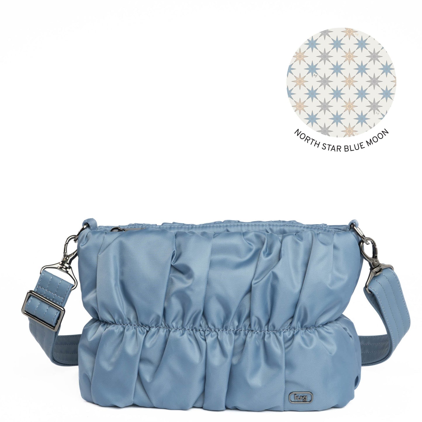 Flounce Ruched Crossbody Bag *Final Sale*