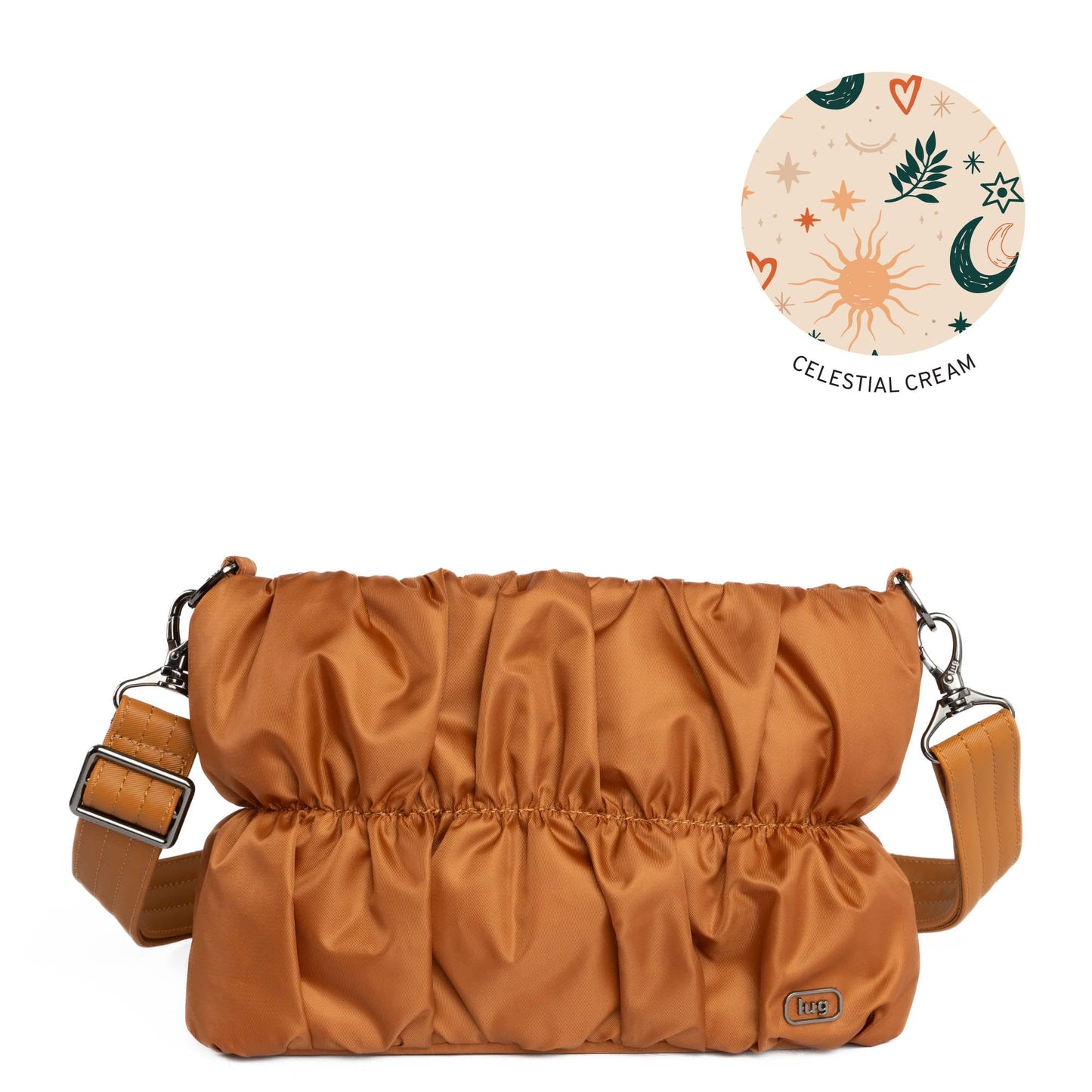 Flounce Ruched Crossbody Bag *Final Sale*